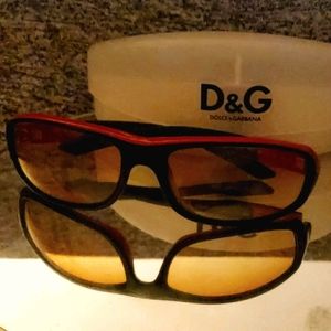 Dolce & Gabbana orange & black sunglasses